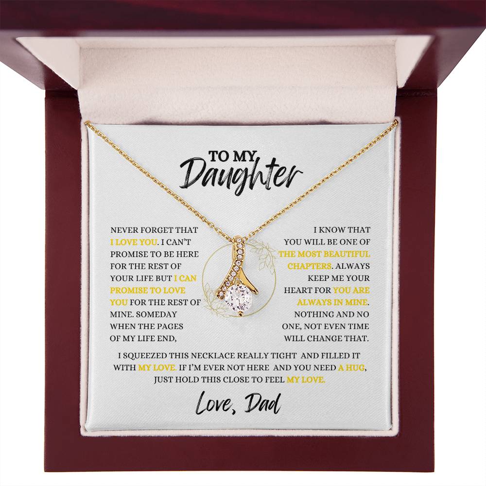 To My Daughter | Alluring  Beauty Necklace | Heartfelt Message From Dad