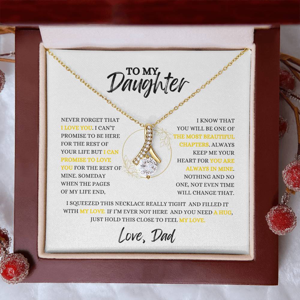 To My Daughter | Alluring  Beauty Necklace | Heartfelt Message From Dad