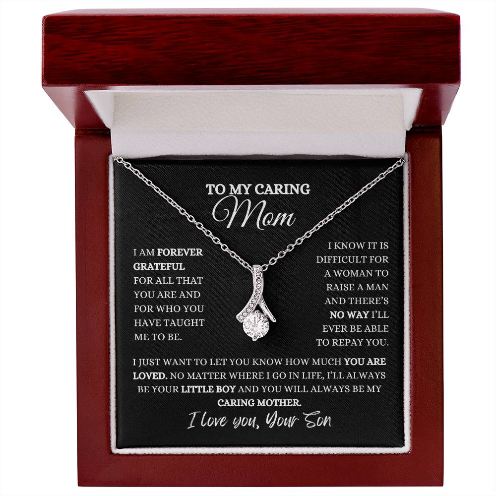 To My Caring Mom | Alluring Beauty Necklace | Heartfelt Message From Son