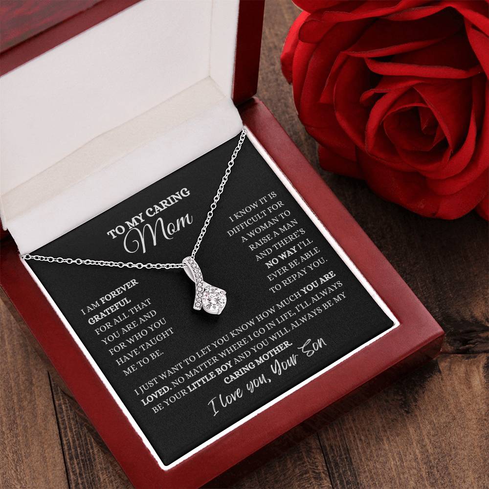 To My Caring Mom | Alluring Beauty Necklace | Heartfelt Message From Son