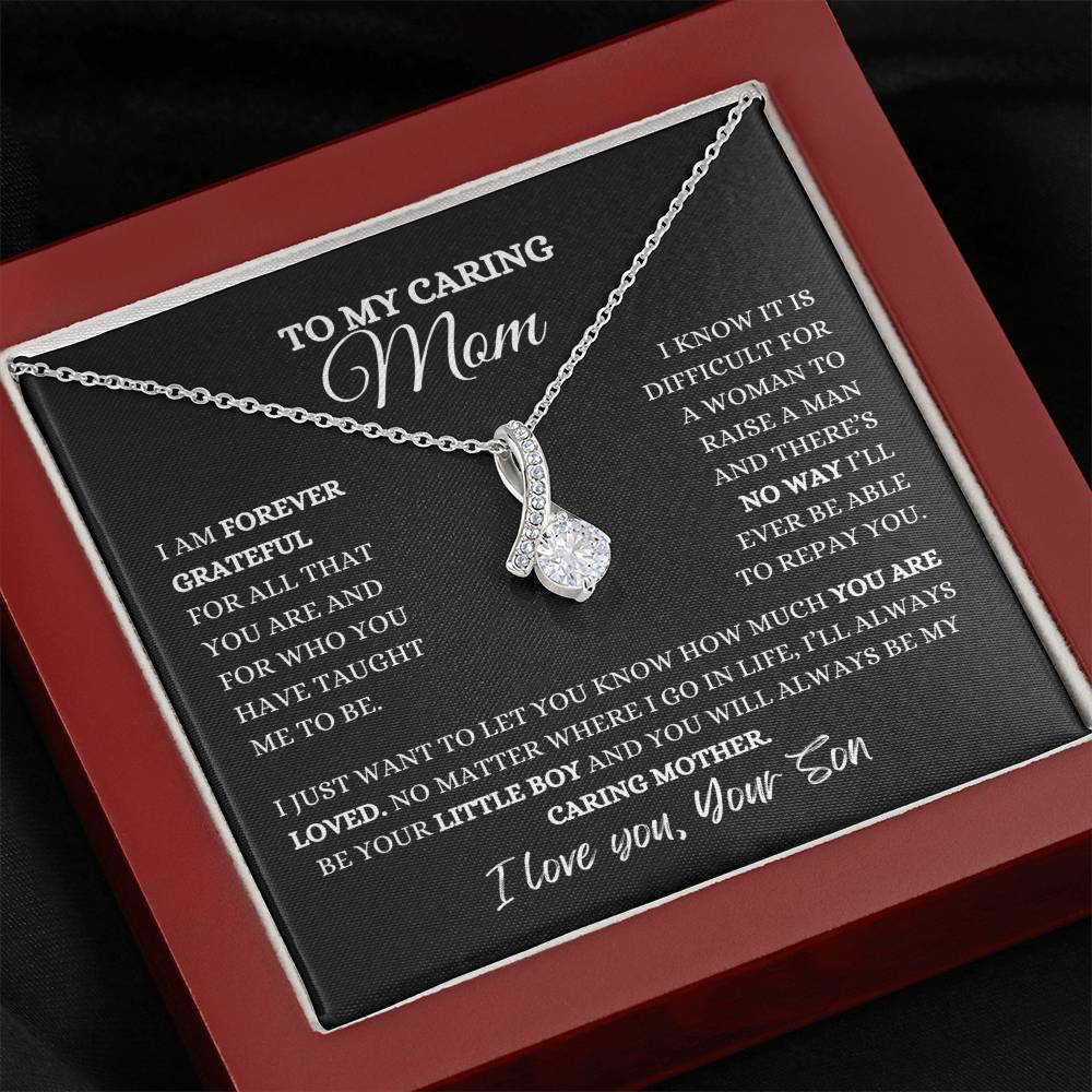 To My Caring Mom | Alluring Beauty Necklace | Heartfelt Message From Son