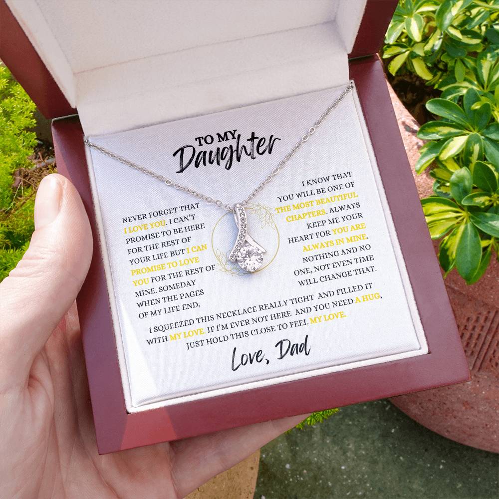 To My Daughter | Alluring  Beauty Necklace | Heartfelt Message From Dad