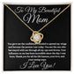 To My Beautiful Mom | Love Knot Necklace | Heartfelt Message