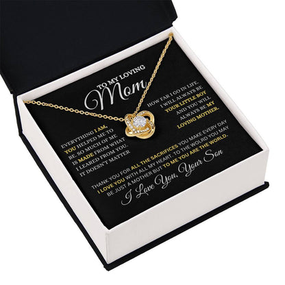 To My Mom | Love Knot Necklace Gift From Son