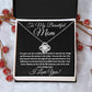 To My Beautiful Mom | Love Knot Necklace | Heartfelt Message
