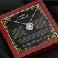 To My Soulmate | Love Knot Necklace Gift, Heartfelt Message