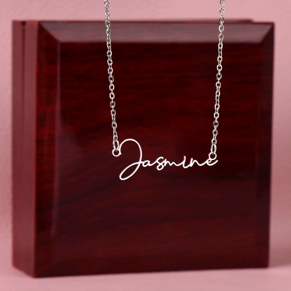 Personalized Signature Name Necklace