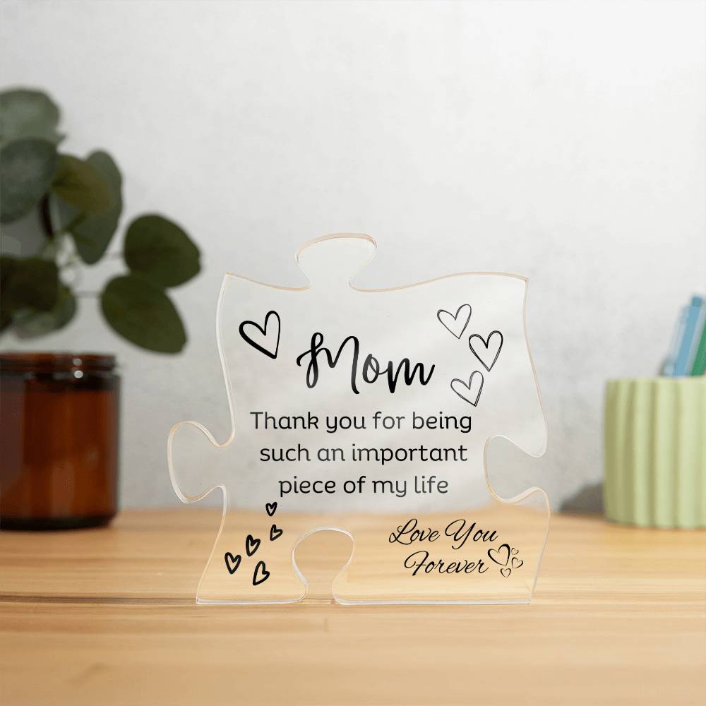 Mom Acrylic Puzzle Plaque | Piece Of My Life