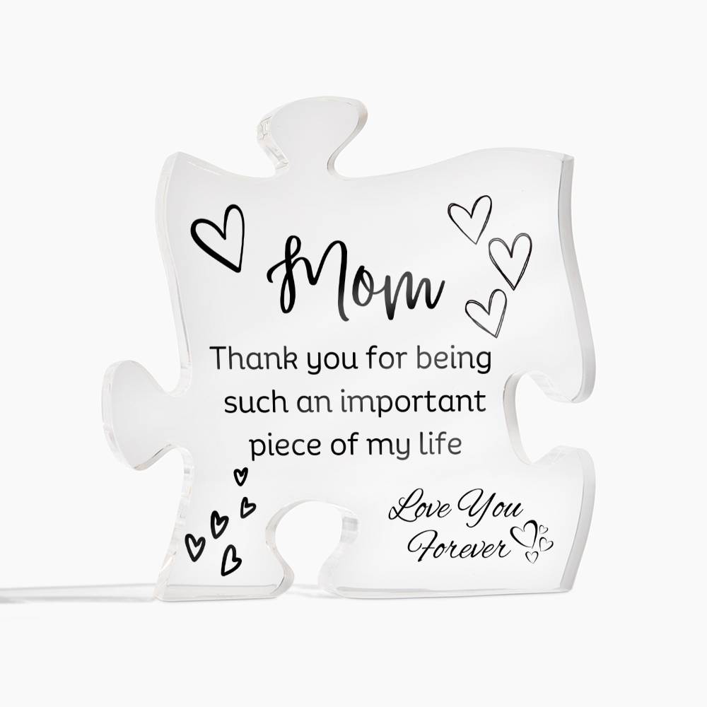 Mom Acrylic Puzzle Plaque | Piece Of My Life