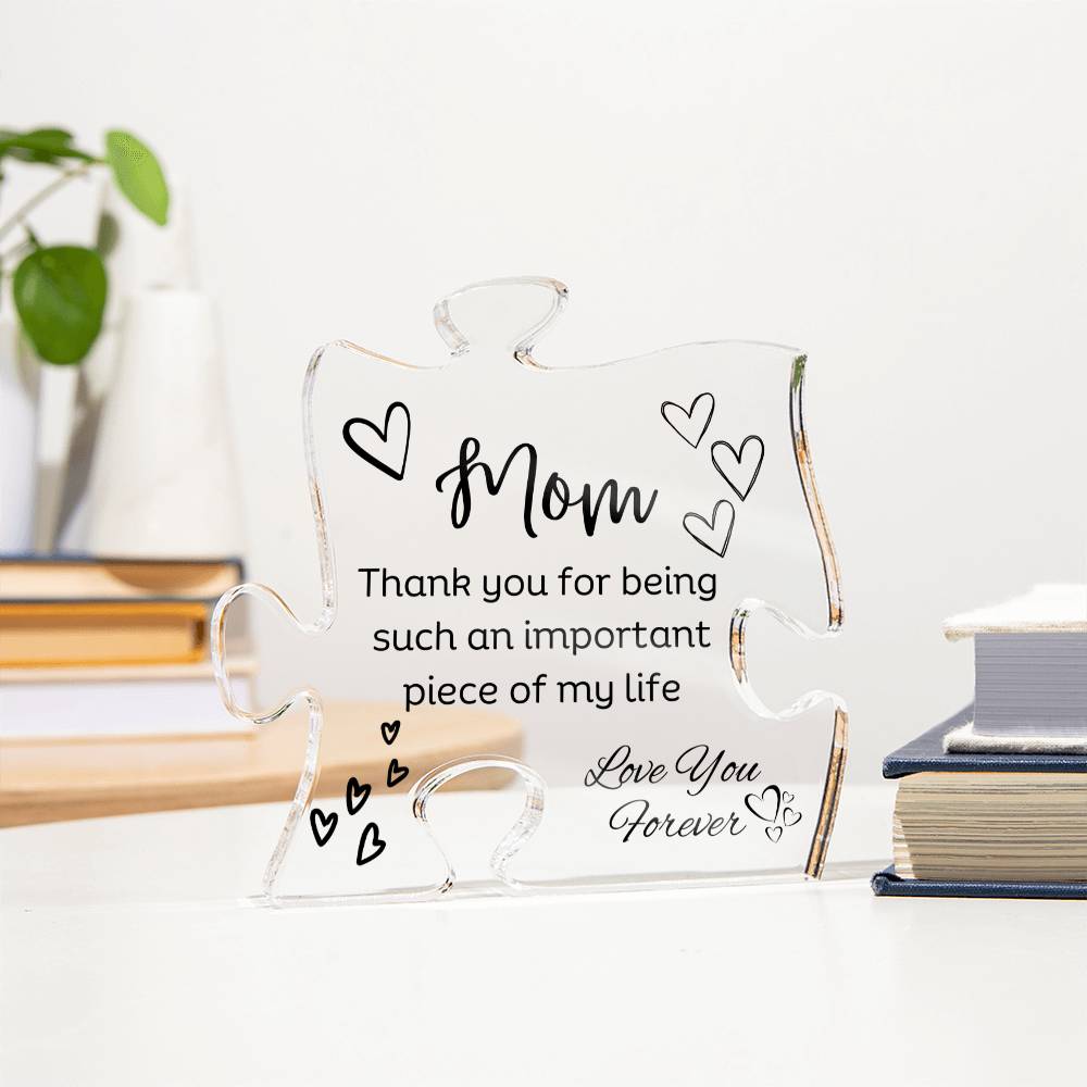 Mom Acrylic Puzzle Plaque | Piece Of My Life