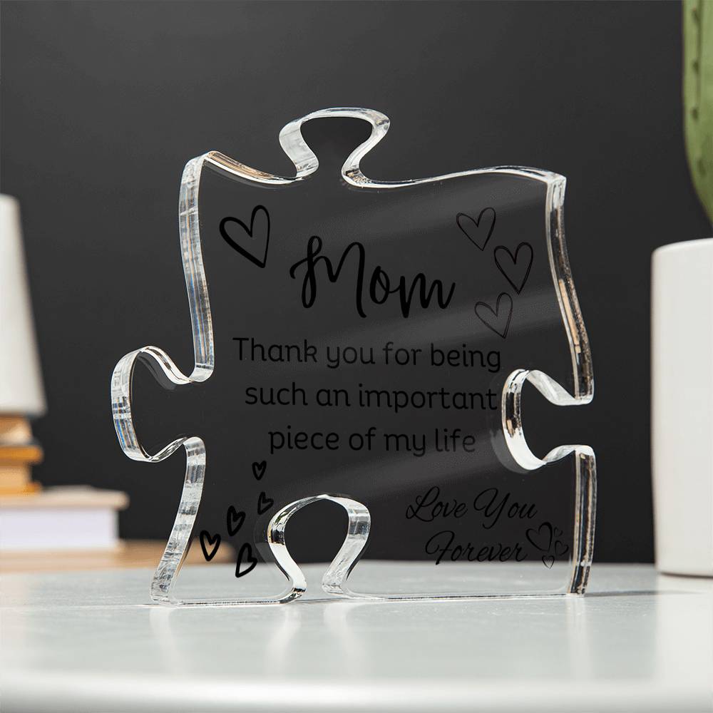 Mom Acrylic Puzzle Plaque | Piece Of My Life