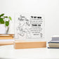 Happy Mother's Day | Square acrylic plague | Heartfelt Message