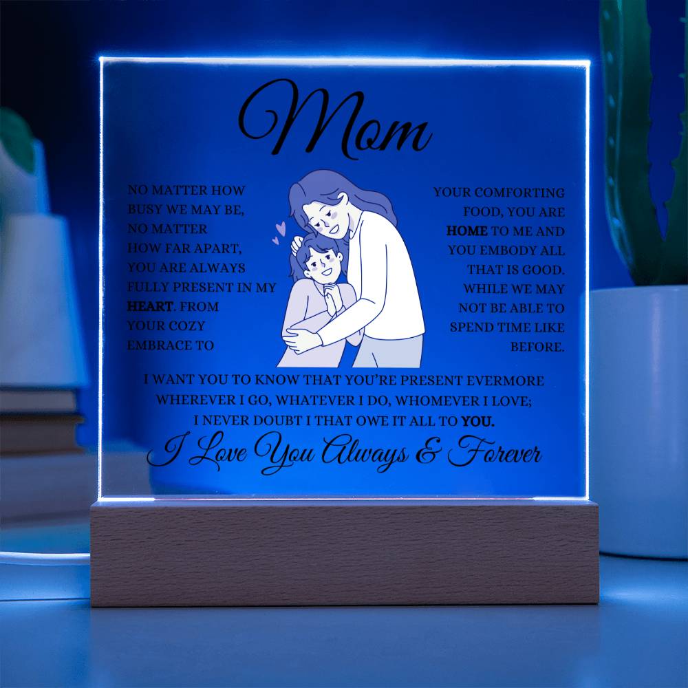 MOM | SQUARE ACRYLIC PLAGUE | HEARTFELT MESSAGE FROM DAUGHTER