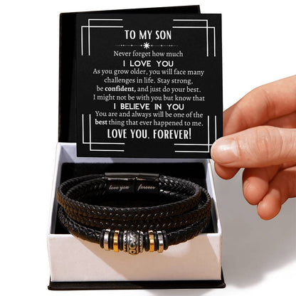 To My Son | Love You Forever Bracelet | Heartfelt Message From Parents