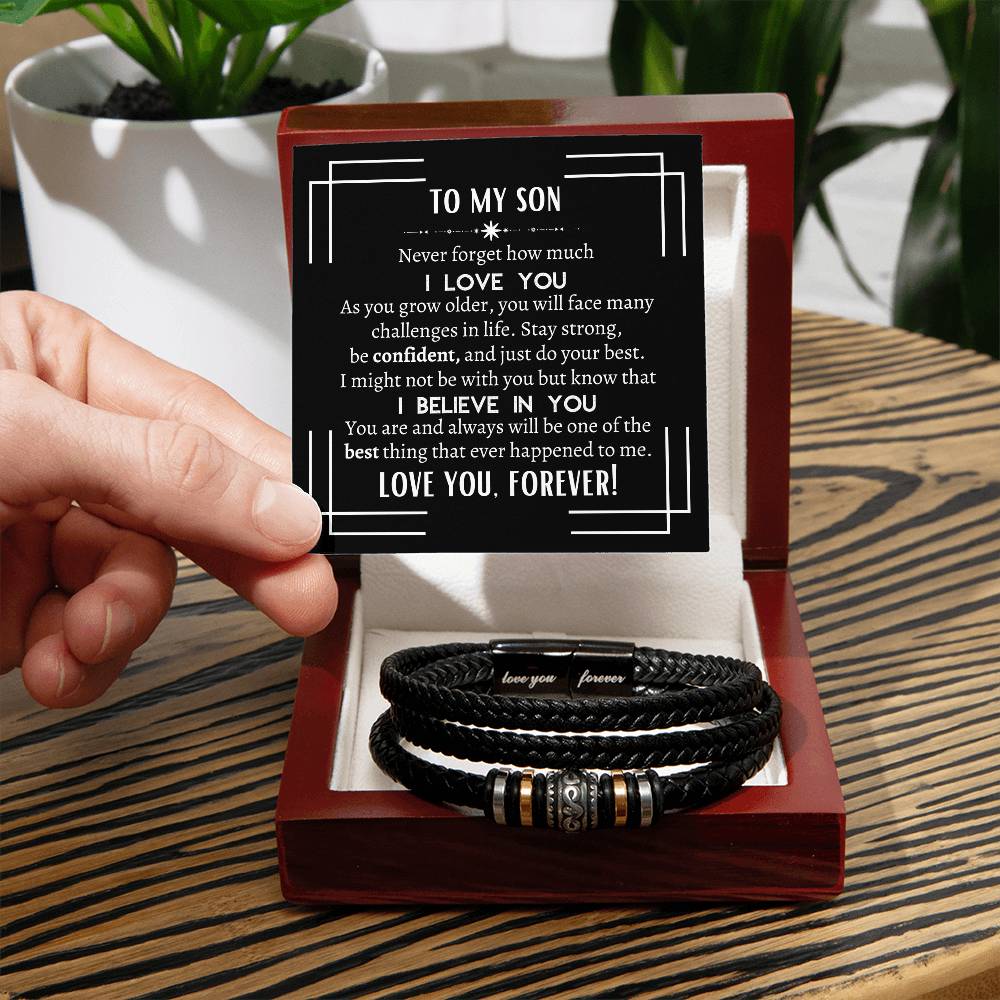 To My Son | Love You Forever Bracelet | Heartfelt Message From Parents