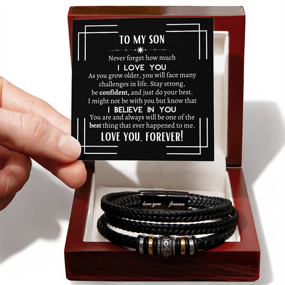 To My Son | Love You Forever Bracelet | Heartfelt Message From Parents