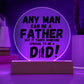 DAD | Circle Acrylic Plague | Heartfelt Message