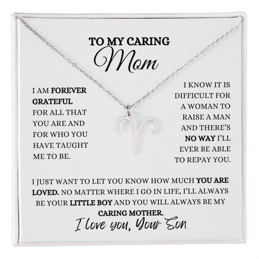 TO MY MOM | ZODIAC SIGN NECKLACE | HEARTFELT MESSAGE FROM SON