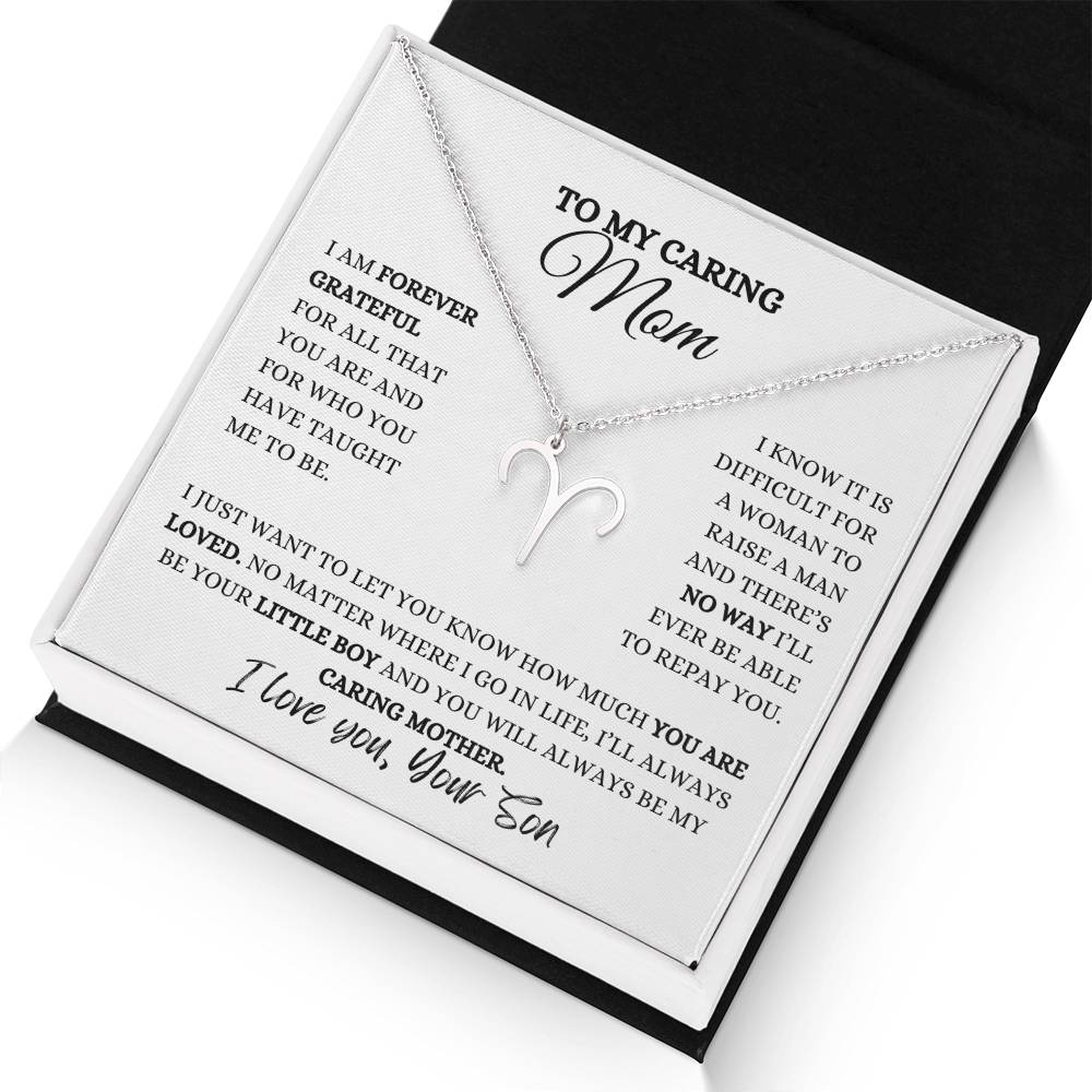 TO MY MOM | ZODIAC SIGN NECKLACE | HEARTFELT MESSAGE FROM SON