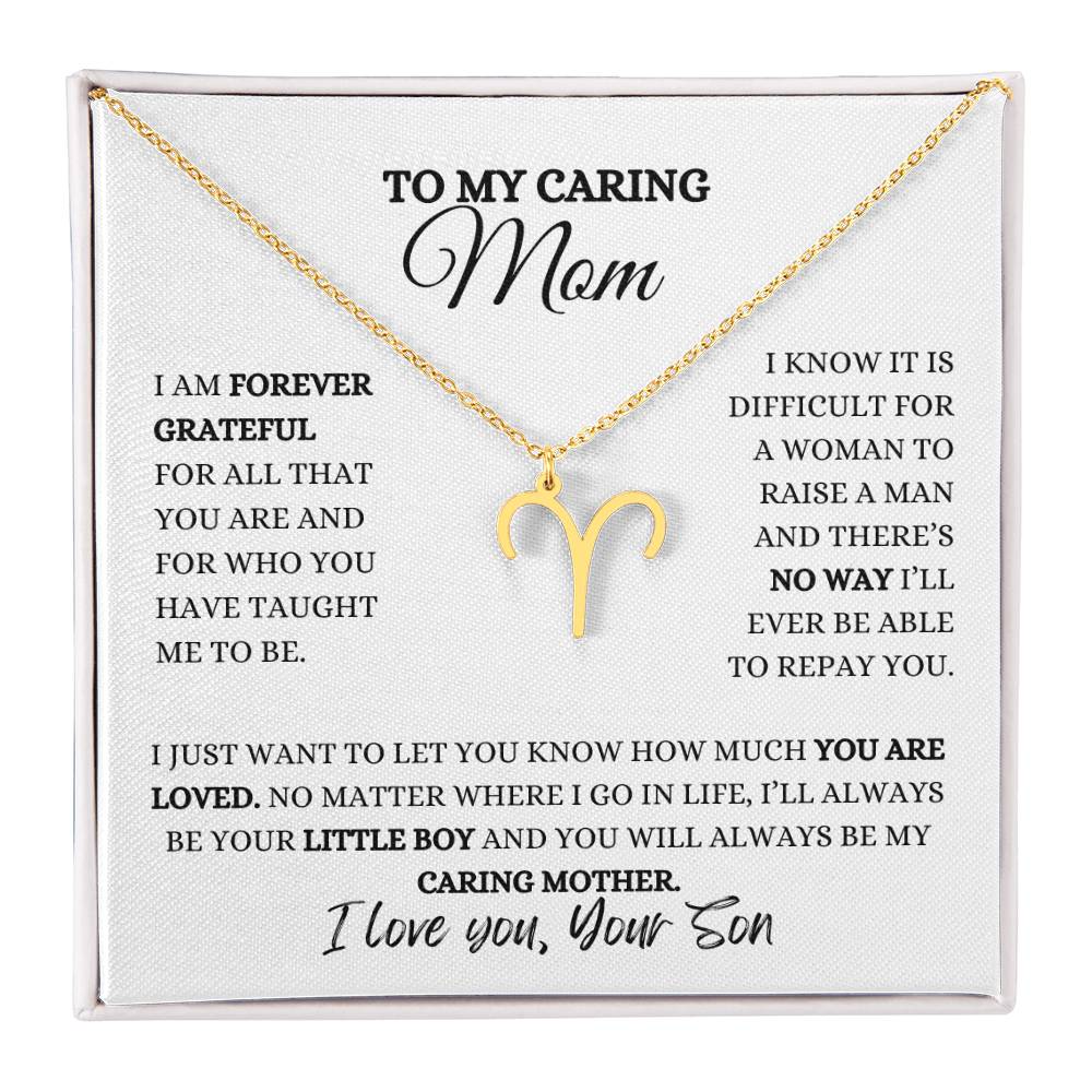 TO MY MOM | ZODIAC SIGN NECKLACE | HEARTFELT MESSAGE FROM SON