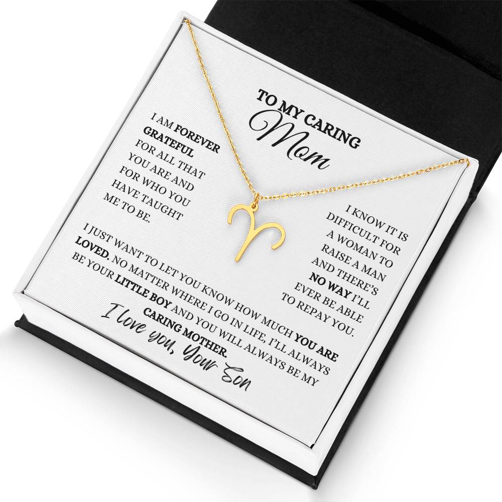 TO MY MOM | ZODIAC SIGN NECKLACE | HEARTFELT MESSAGE FROM SON