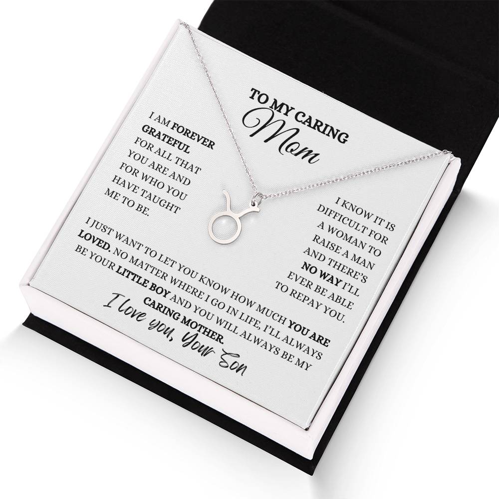 TO MY MOM | ZODIAC SIGN NECKLACE | HEARTFELT MESSAGE FROM SON