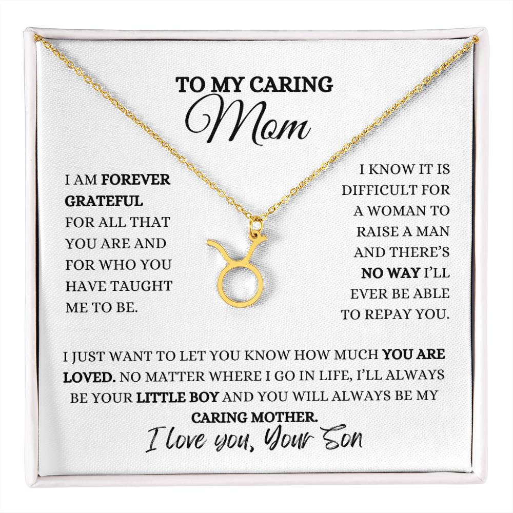 TO MY MOM | ZODIAC SIGN NECKLACE | HEARTFELT MESSAGE FROM SON