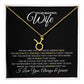 TO MY WIFE | ZODIAC SIGN NECKLACE | HEARTFELT MESSAGE