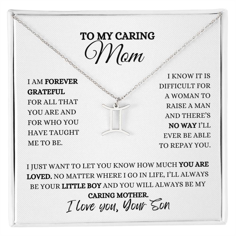 TO MY MOM | ZODIAC SIGN NECKLACE | HEARTFELT MESSAGE FROM SON