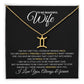 TO MY WIFE | ZODIAC SIGN NECKLACE | HEARTFELT MESSAGE