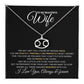 TO MY WIFE | ZODIAC SIGN NECKLACE | HEARTFELT MESSAGE
