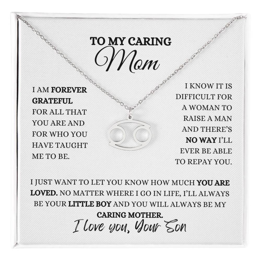 TO MY MOM | ZODIAC SIGN NECKLACE | HEARTFELT MESSAGE FROM SON