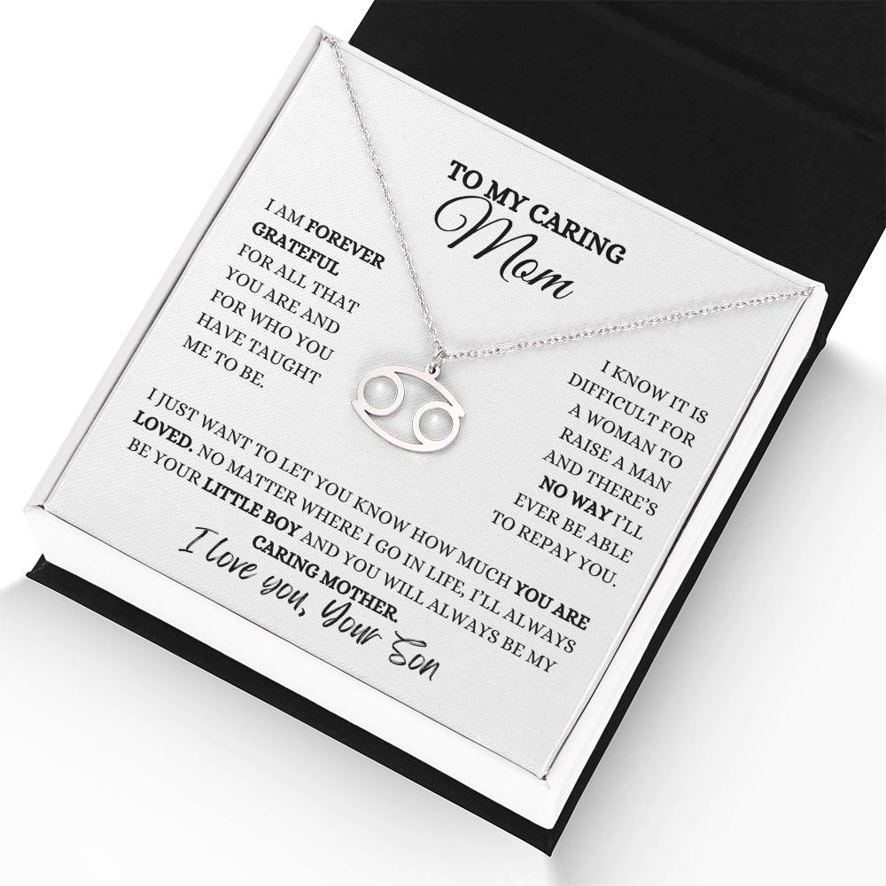 TO MY MOM | ZODIAC SIGN NECKLACE | HEARTFELT MESSAGE FROM SON