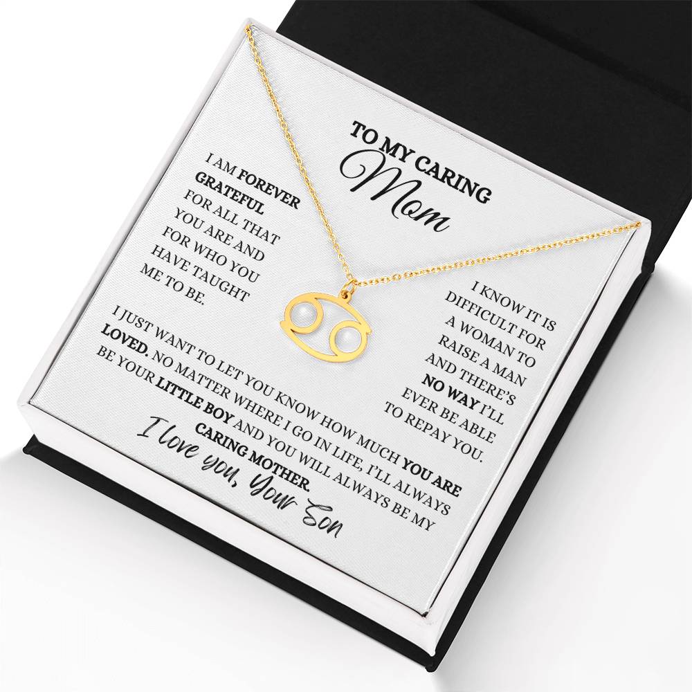 TO MY MOM | ZODIAC SIGN NECKLACE | HEARTFELT MESSAGE FROM SON