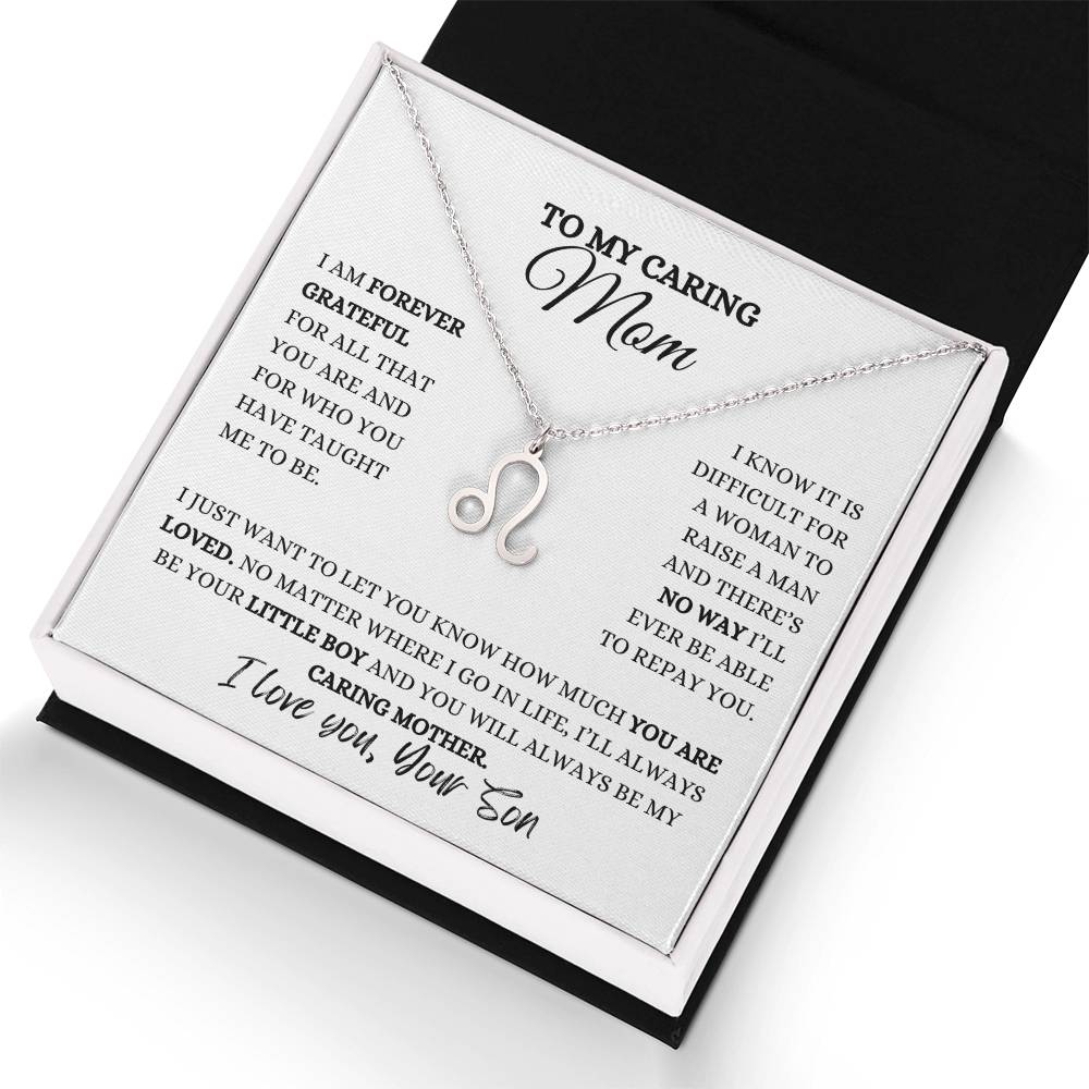 TO MY MOM | ZODIAC SIGN NECKLACE | HEARTFELT MESSAGE FROM SON