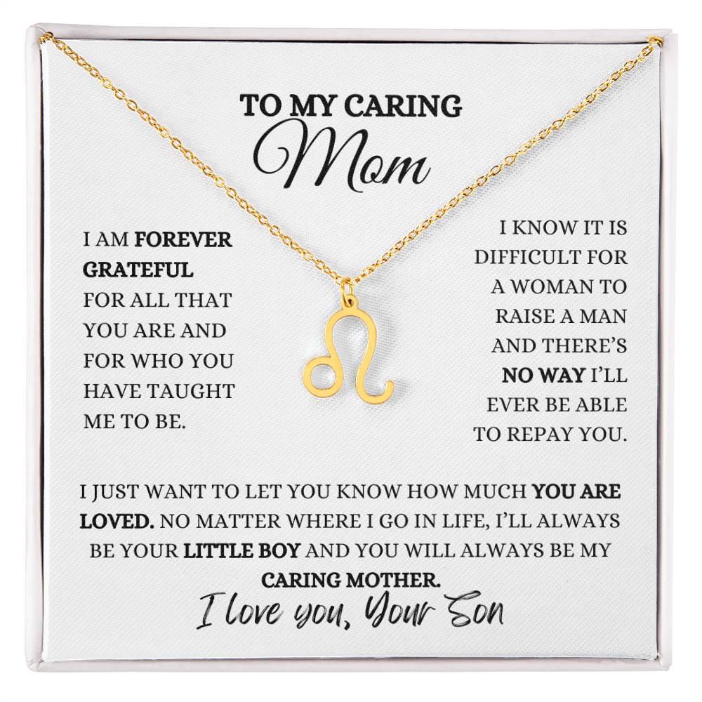 TO MY MOM | ZODIAC SIGN NECKLACE | HEARTFELT MESSAGE FROM SON