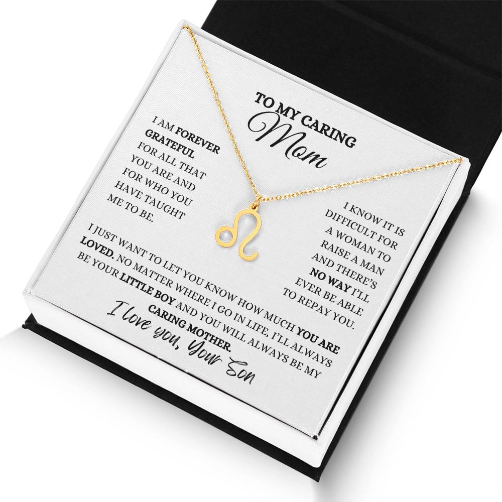 TO MY MOM | ZODIAC SIGN NECKLACE | HEARTFELT MESSAGE FROM SON