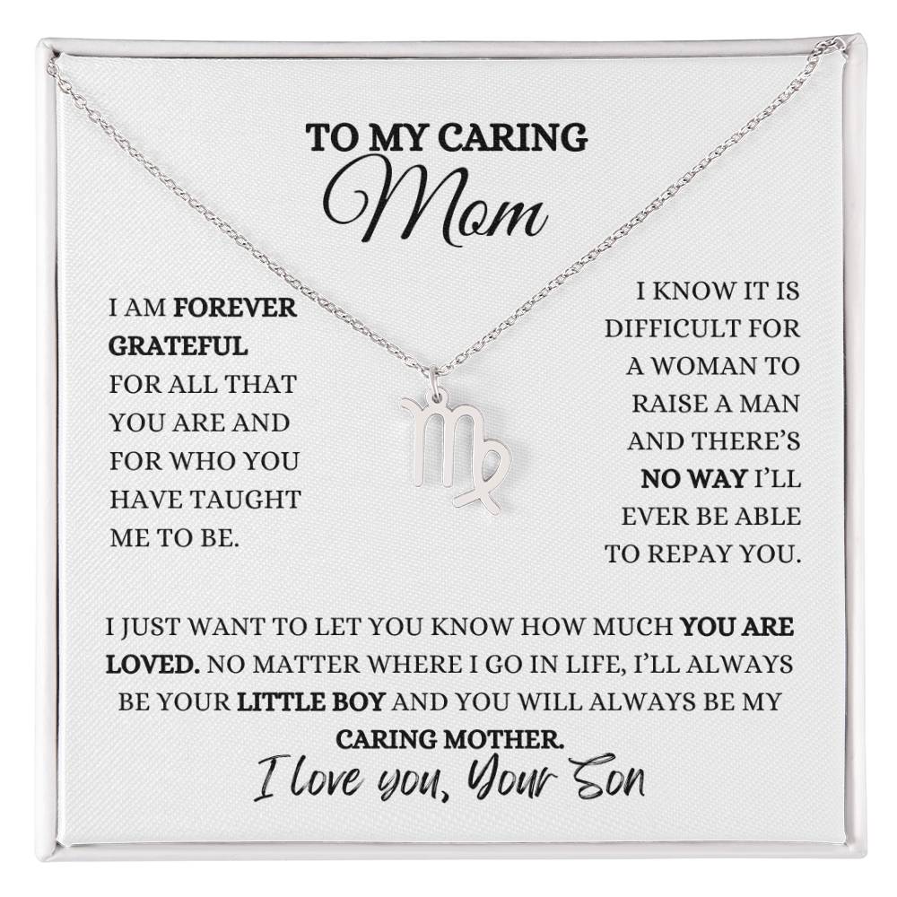 TO MY MOM | ZODIAC SIGN NECKLACE | HEARTFELT MESSAGE FROM SON