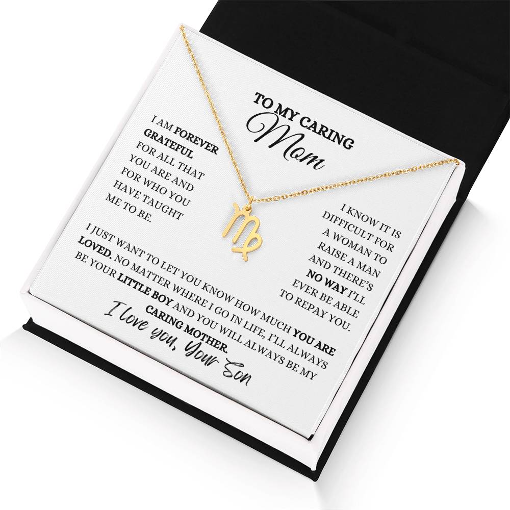 TO MY MOM | ZODIAC SIGN NECKLACE | HEARTFELT MESSAGE FROM SON