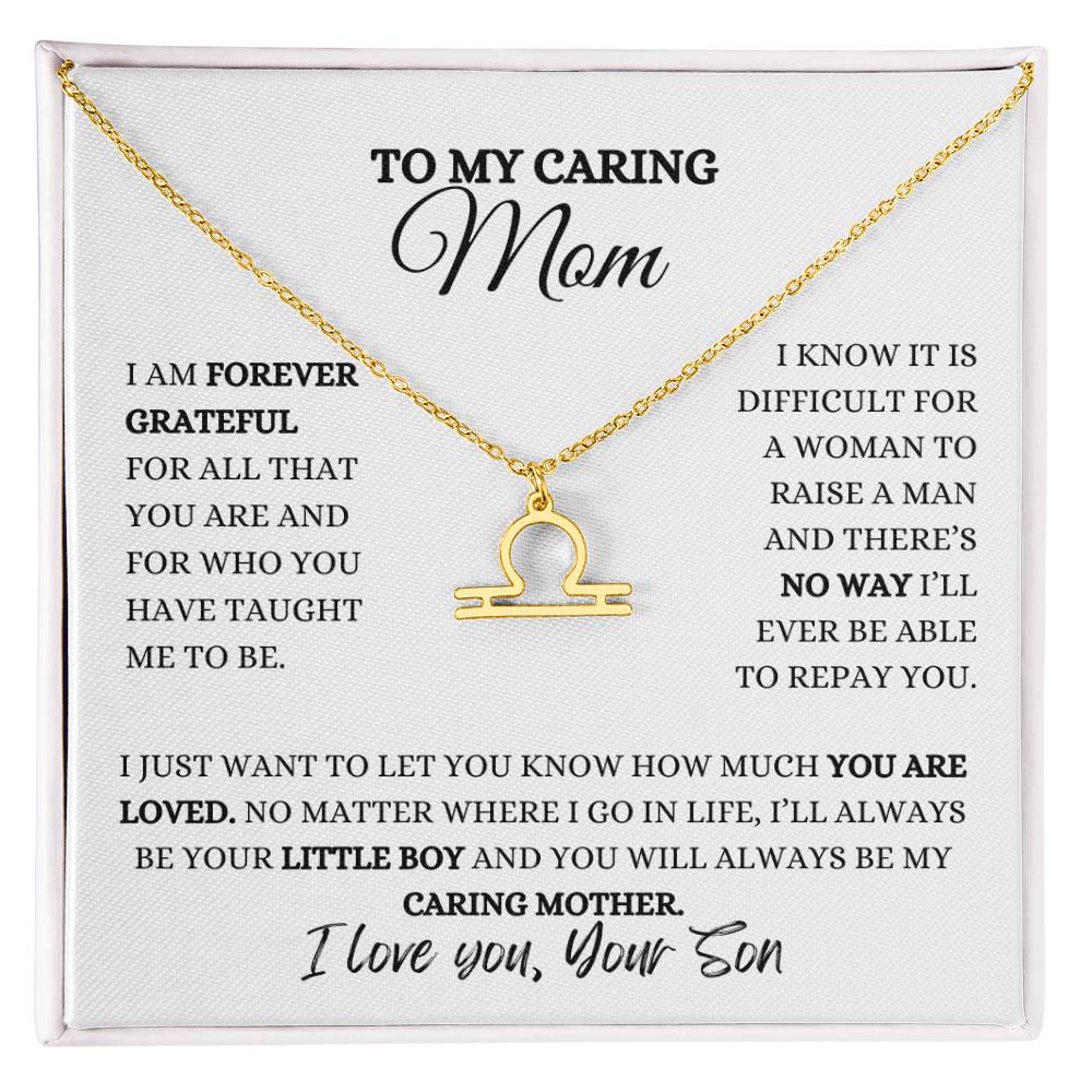 TO MY MOM | ZODIAC SIGN NECKLACE | HEARTFELT MESSAGE FROM SON