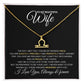 TO MY WIFE | ZODIAC SIGN NECKLACE | HEARTFELT MESSAGE