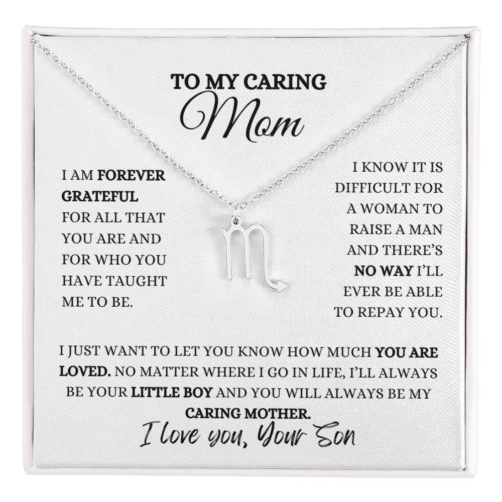 TO MY MOM | ZODIAC SIGN NECKLACE | HEARTFELT MESSAGE FROM SON