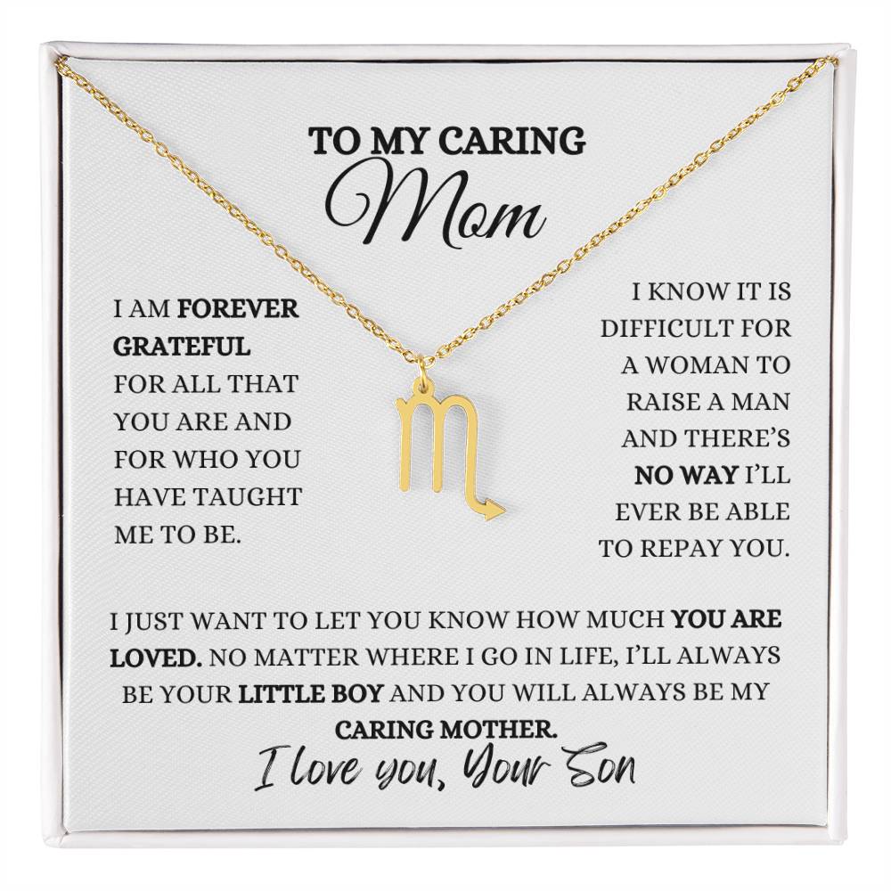 TO MY MOM | ZODIAC SIGN NECKLACE | HEARTFELT MESSAGE FROM SON