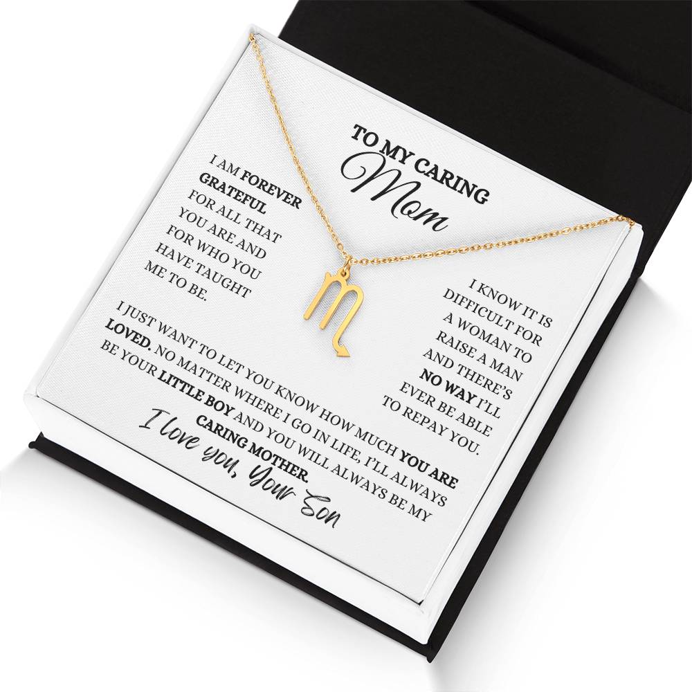 TO MY MOM | ZODIAC SIGN NECKLACE | HEARTFELT MESSAGE FROM SON