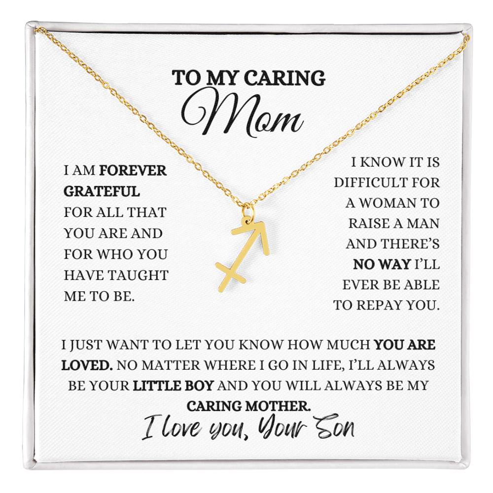 TO MY MOM | ZODIAC SIGN NECKLACE | HEARTFELT MESSAGE FROM SON