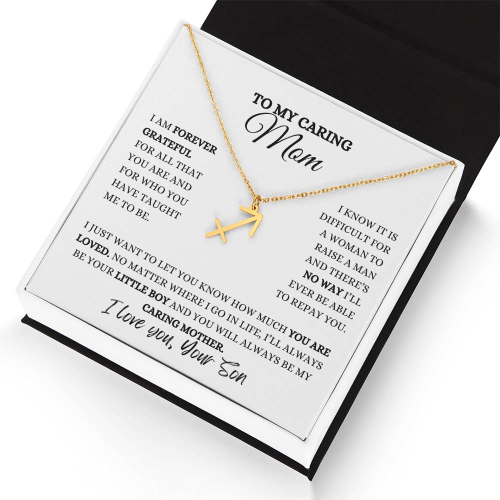 TO MY MOM | ZODIAC SIGN NECKLACE | HEARTFELT MESSAGE FROM SON