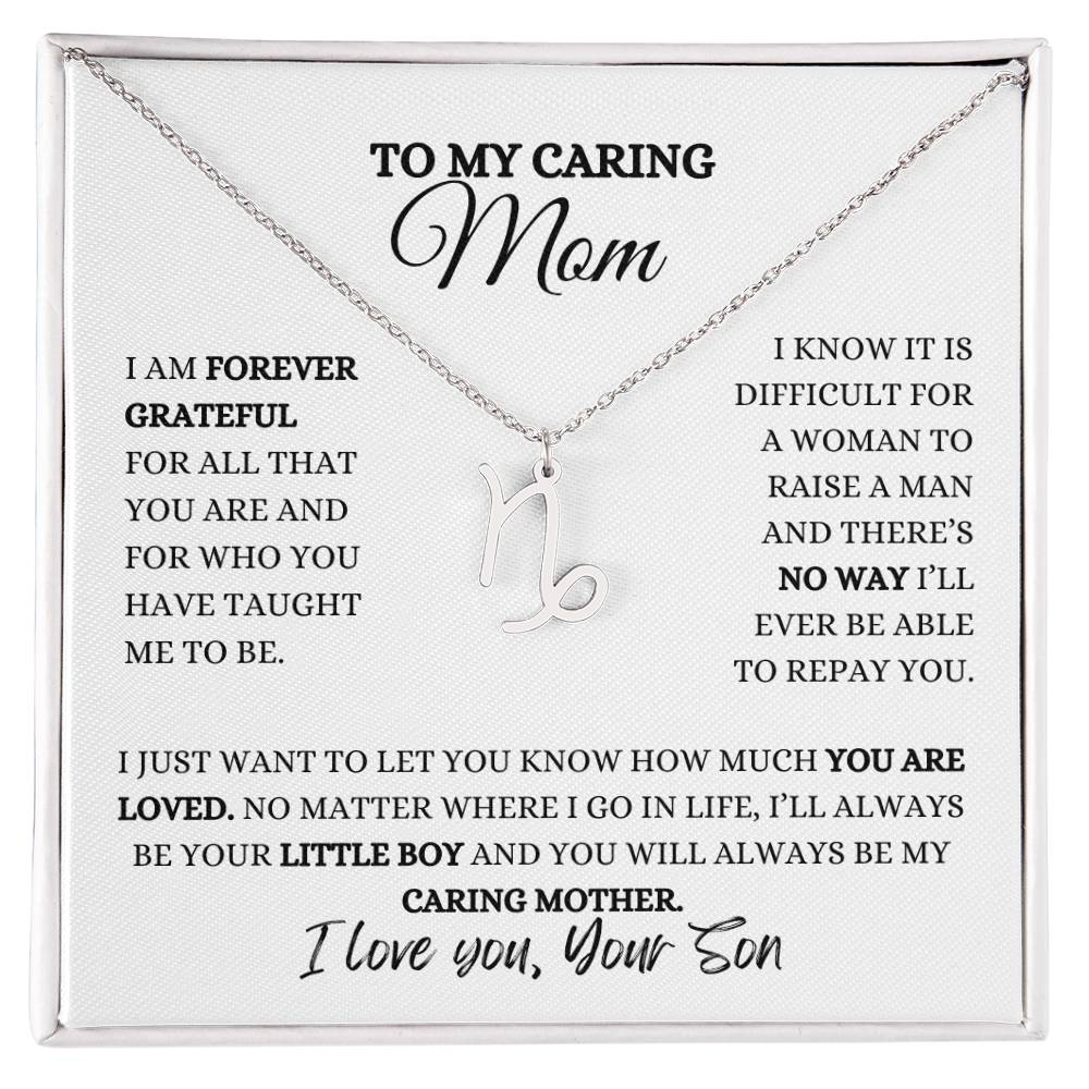 TO MY MOM | ZODIAC SIGN NECKLACE | HEARTFELT MESSAGE FROM SON