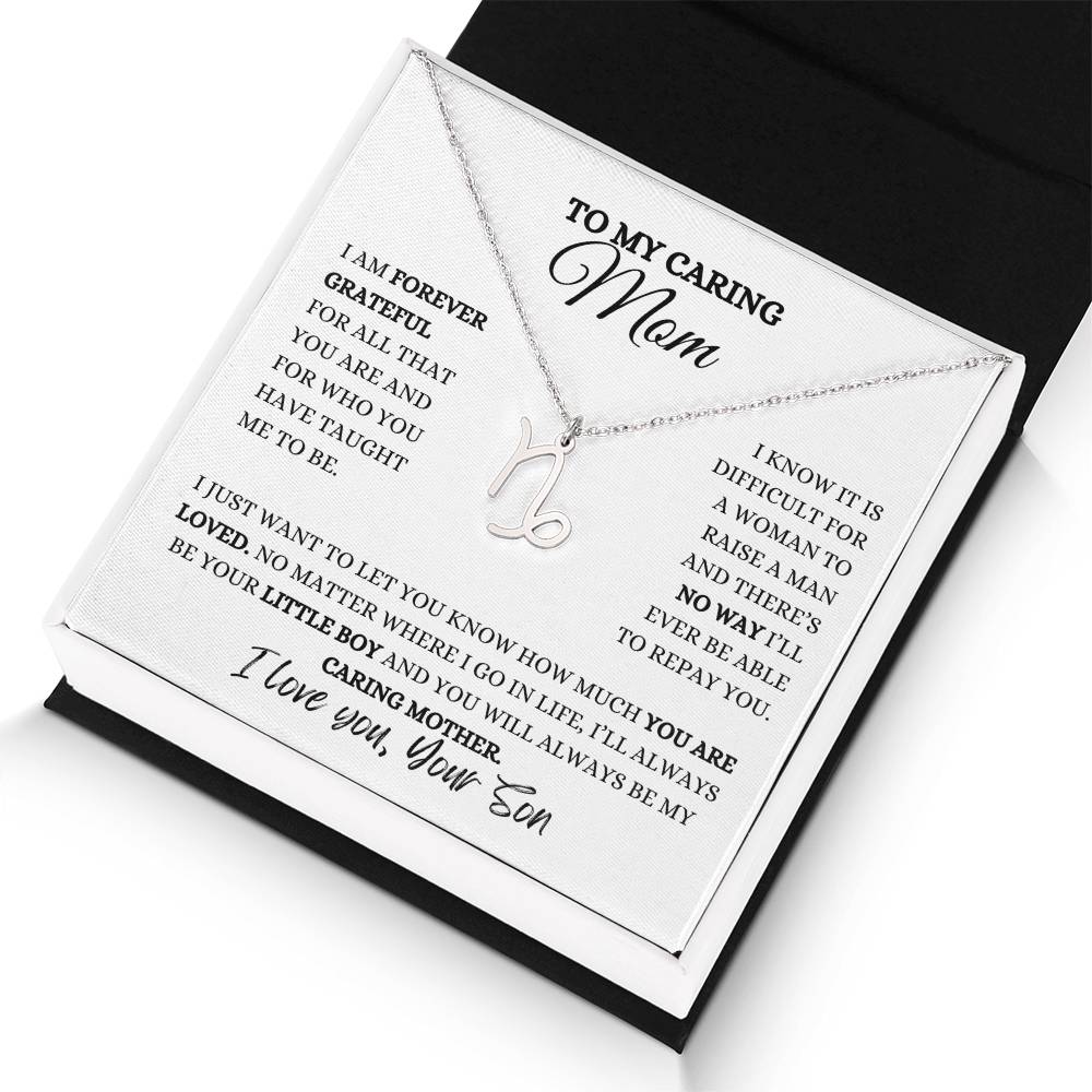 TO MY MOM | ZODIAC SIGN NECKLACE | HEARTFELT MESSAGE FROM SON