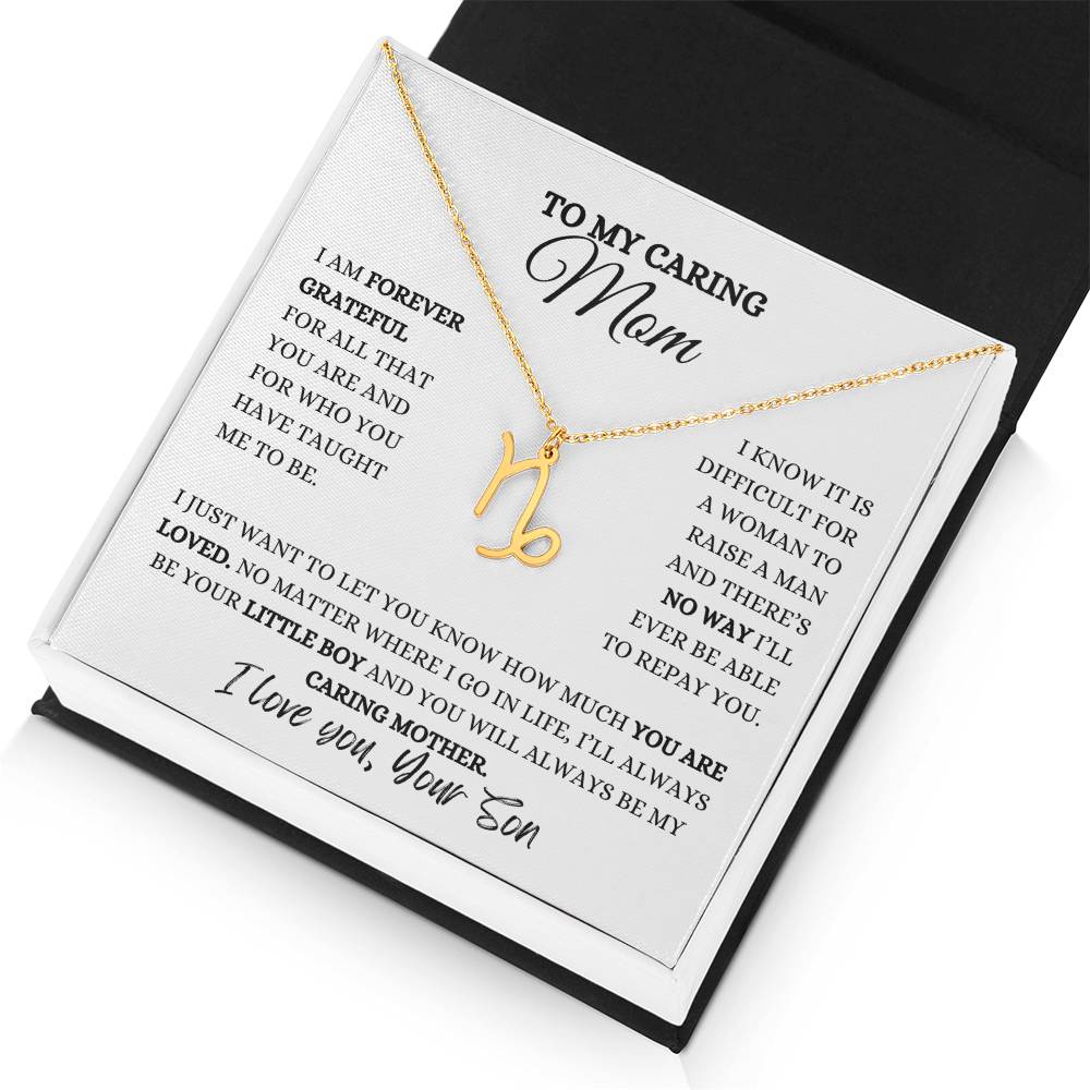 TO MY MOM | ZODIAC SIGN NECKLACE | HEARTFELT MESSAGE FROM SON