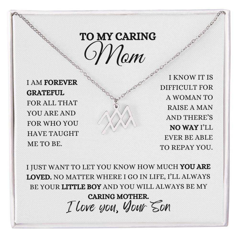 TO MY MOM | ZODIAC SIGN NECKLACE | HEARTFELT MESSAGE FROM SON